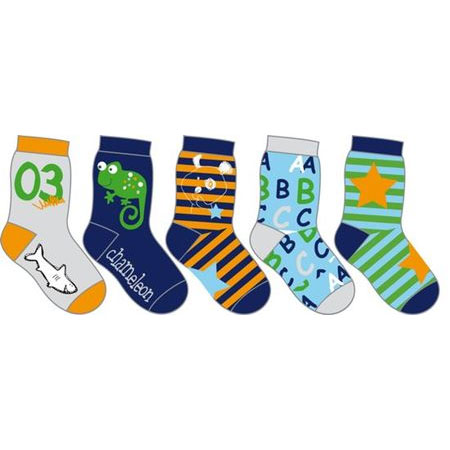 5-pack m�nstrade barnstrumpor i gruppen Strumpor / Barnstrumpor hos Gus Textil AB (561225r)