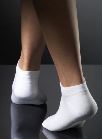 Fynd! 2-pack damsocka kort skaft i gruppen Fyndl�da! hos Gus Textil AB (95078r)