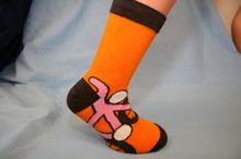 Fynd! M�nstrade ankelsockor stl 28-30