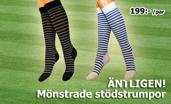 &Auml;ntligen! M&ouml;nstrade st&ouml;dstrumpor