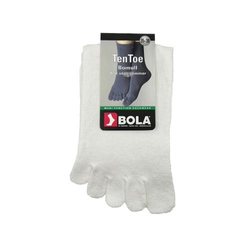 2-pack Tåstrumpor bomull Vit 39-42
