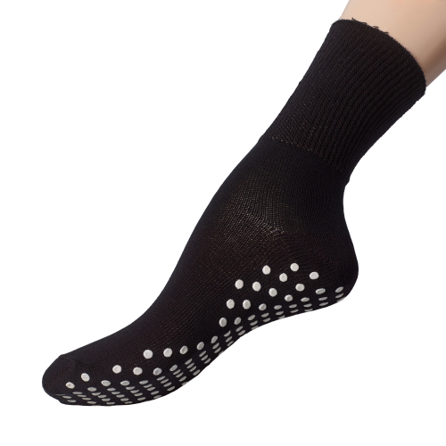 Gus-halksockor med lös resår Svart 32-35
