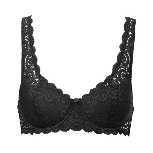 Alternativ bild 0 för Trofe Irene Underwire Bra BH Svart polyamid A 80 Dam
