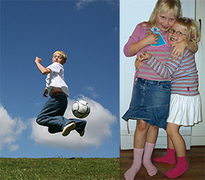 Barnstrumpor 2-pack i gruppen Strumpor / Barnstrumpor hos Gus Textil AB (410034r)