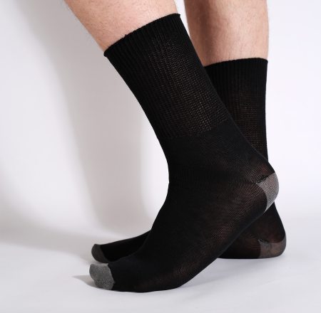 10-pack Gus-Ankel färgad tå och häl Svart/Jeansblå 45-48