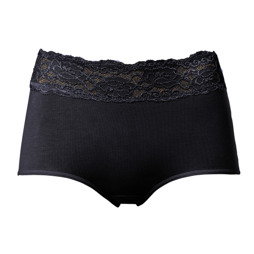 2-Pack Maxitrosor med Spets S Svart