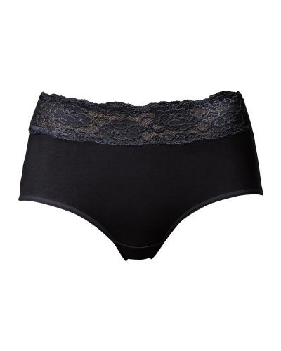 2-Pack Miditrosor med Spets XL Svart