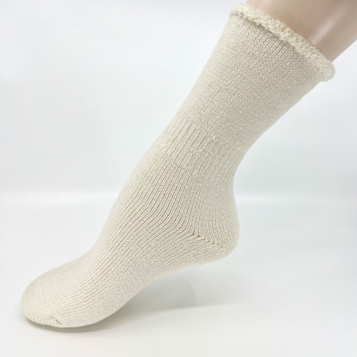 Gus-frottéstickad ullsocka 600g Natur 36-39