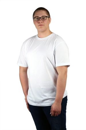 T-shirt dam/herr vit XXXL