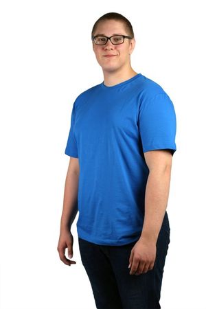 T-shirt dam/herr royalblå 6XL