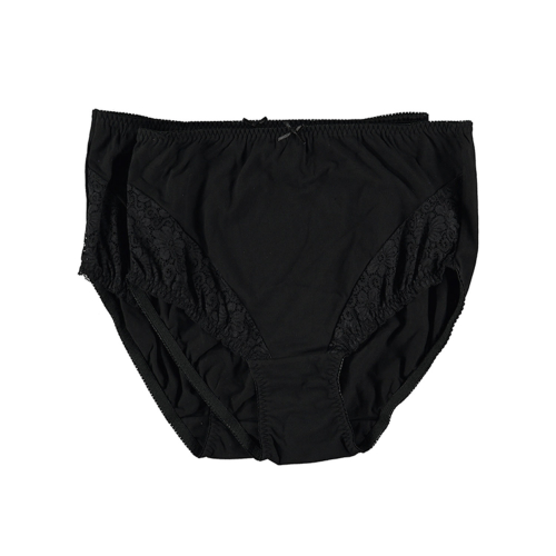 2-pack maxitrosor med mjuk spets svart L