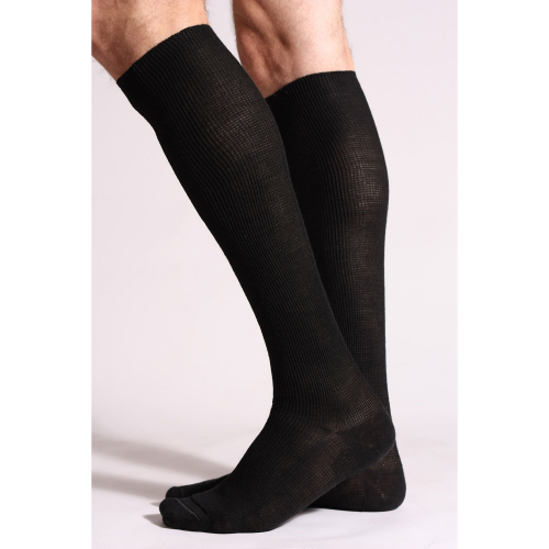 5-pack Soft stödstrumpor ull svart 46-47