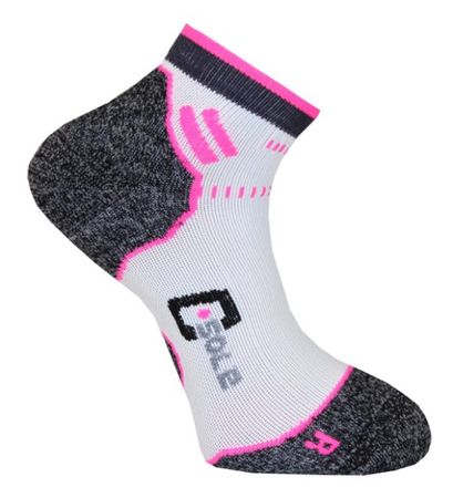 Löparstrumpor Vit/Cerise 35-38