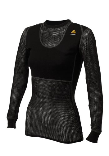 Aclima Woolnet ullbrynja dam svart 2XL