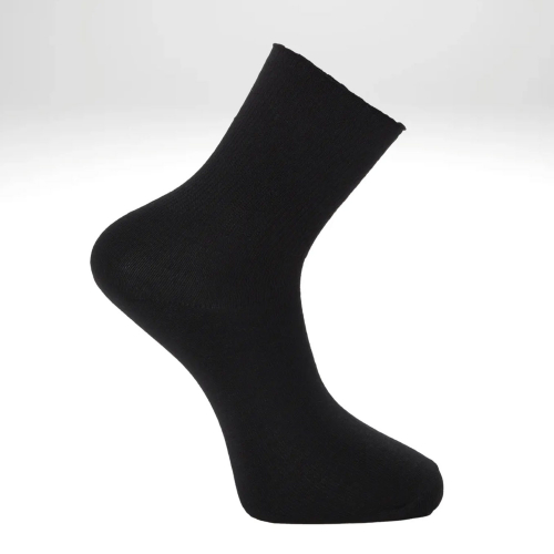5-pack Ullsocka mjuk resår svart 41-45