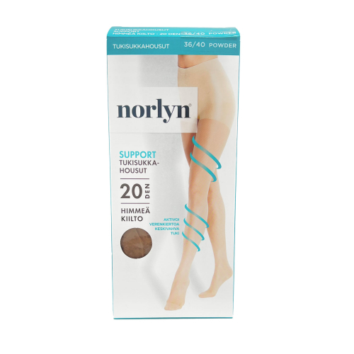 Gus-Stödstrumpbyxor 20 den 5-pack Puder 40-44