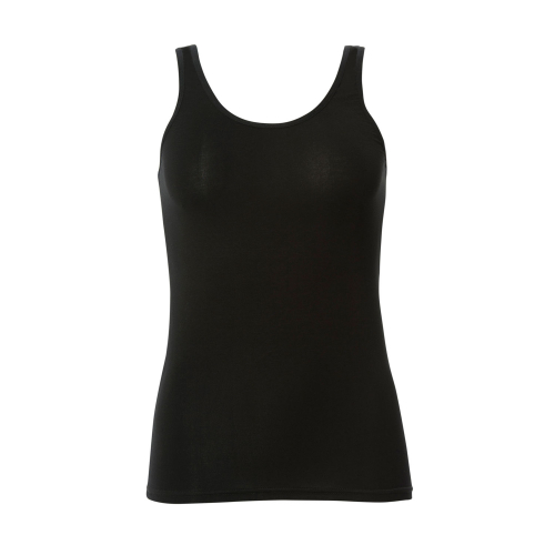 Dam linne bambu Svart S