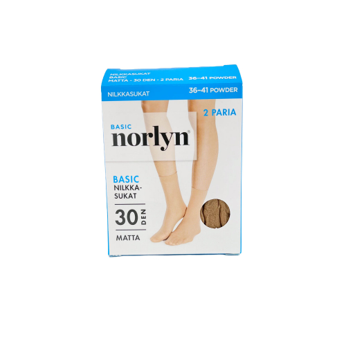 4-pack Ankelsock 30 den nylon Puder