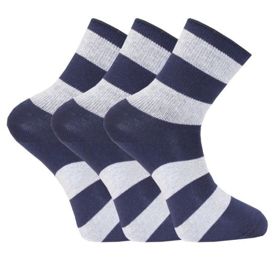 Superfynd! 3-pack strumpor mönstrade med mjuk resår i gruppen Fyndlåda! / Billiga strumpor hos Gus Textil AB (921716r)