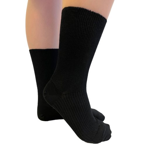 2-pack Stödstrumpor ankel ull svart 42-43