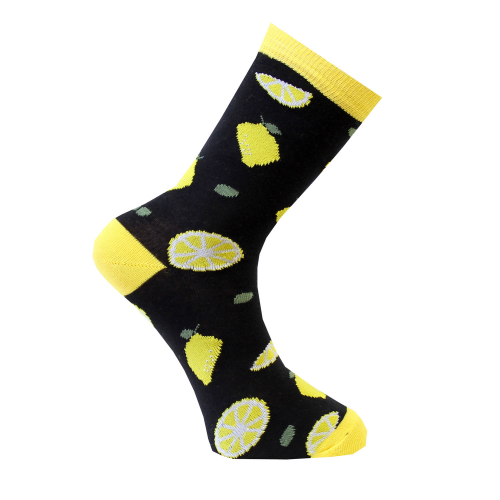 2-pack Millers strumpor mönstrade citron 36-41