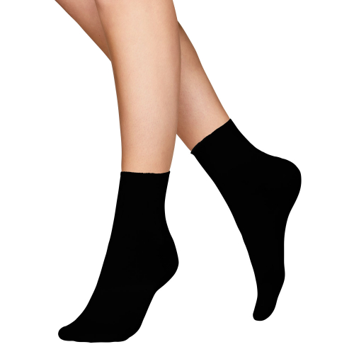 2-pack Strumpor lyocell ankelsock svart 39-41