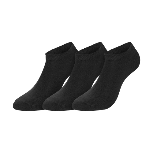 3-pack best point dam bambu strumpor sneakers kort skaft svart 37-40