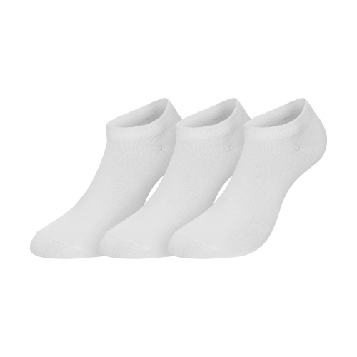 3-pack best point herr bambu strumpor sneakers kort skaft vit 41-45