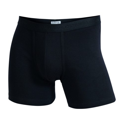 2-pack Olympia herr basic kalsonger boxer utan gylf svart M