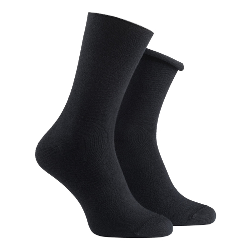 2-pack Diabetesstrumpor bambu svart 43-45