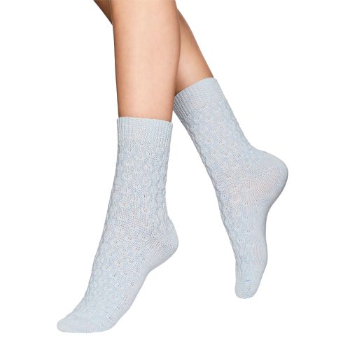 Vogue strumpor bubble cashmere socks bluebell 39-41
