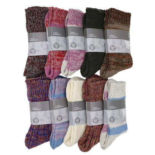 Färgglada raggsockor