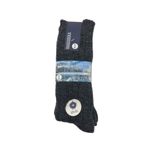 2-pack Bestpoint raggsockor herr mörkgrå 41-45