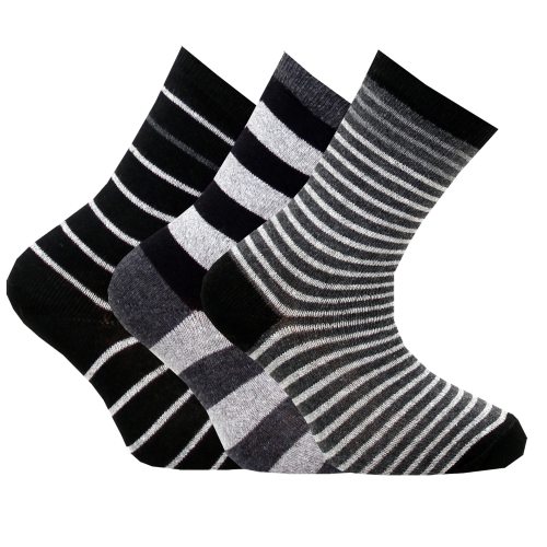 Fynd! 3-pack roliga strumpor barn randiga 23-26