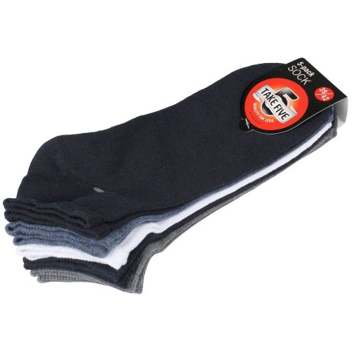 Fynd! 5-pack strumpor kort skaft enfärgade variant 2 39-42