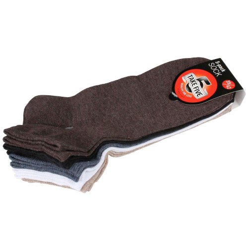 Fynd! 5-pack strumpor kort skaft enfärgade variant 3 39-42
