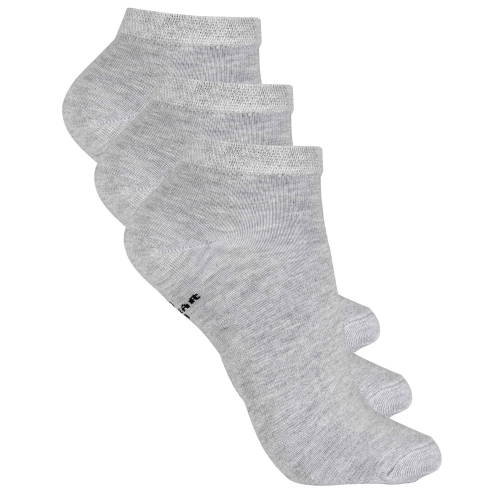 3-pack Strumpor bambusock lågt skaft ljusgrå 37-39