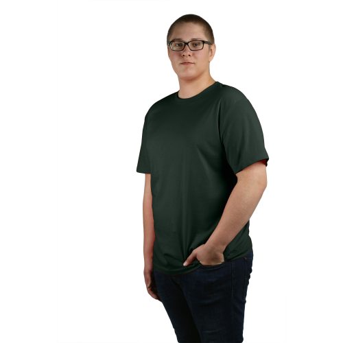 T-shirt dam/herr mörkgrön M