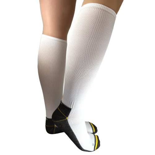 Superfynd! Seger löparstrumpor running mid compression vit 46-48