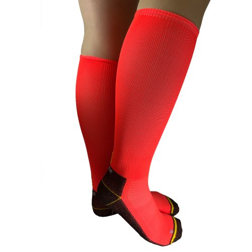 Superfynd! Seger löparstrumpor running mid compression neonorange 40-4
