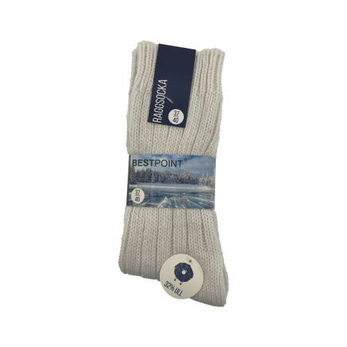 2-pack Bestpoint raggsockor dam naturvit 37-40