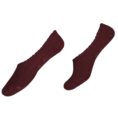 Wool blend steps antihalk strumpor vinröd 37-41