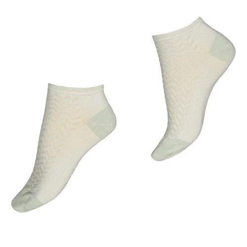 Juniper dam strumpor kort skaft bambu frosty green 39-41