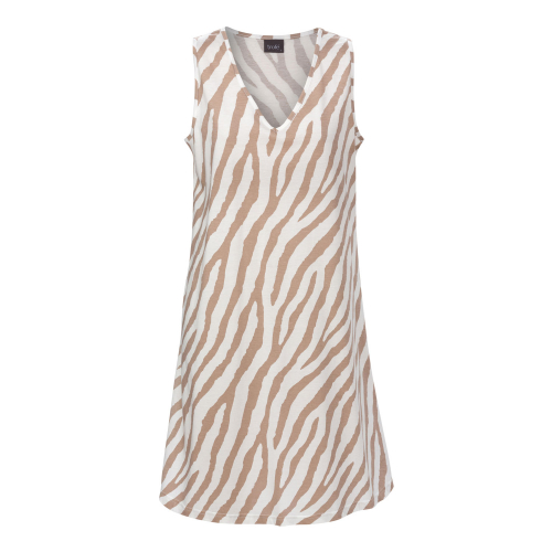 Nattlinne utan ärm brun zebra M