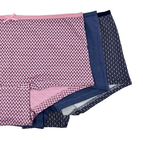 Fynd! 3-pack Bestpoint boxertrosa dam bomull rosa/blå 46/48