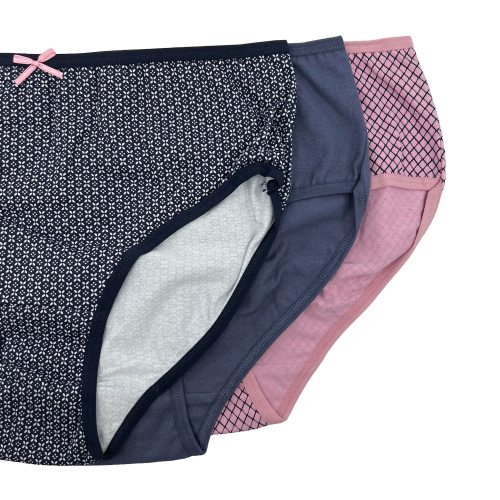 Fynd! 3-pack Bestpoint miditrosor rosa/blå 38/40