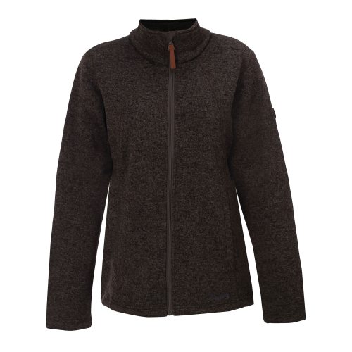 Fleecejacka dam svartmelerad 5XL