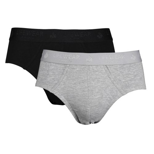 2-pack bambu kalsonger brief svart/grå XXL
