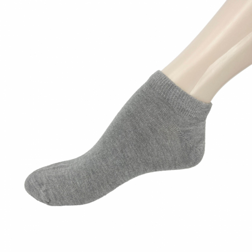 3-pack best point herr bambu strumpor sneakers kort skaft grå 41-45
