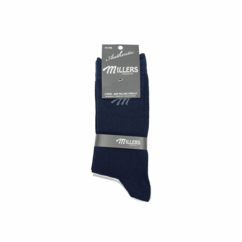 Fynd! 3-pack millers ankelsocka svart/vit/grå 41-46